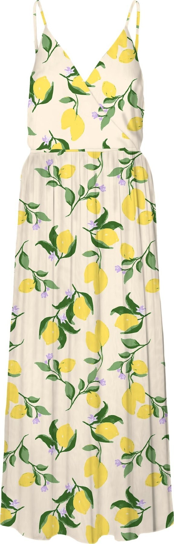 VERO MODA Šaty 'Kaya' světle béžová / citronová / zelená / světle zelená / fialová