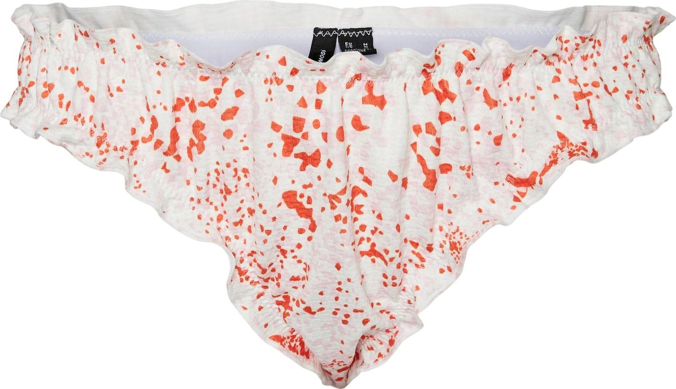VERO MODA Spodní díl plavek 'Natti' oranžová / růžová / přírodní bílá