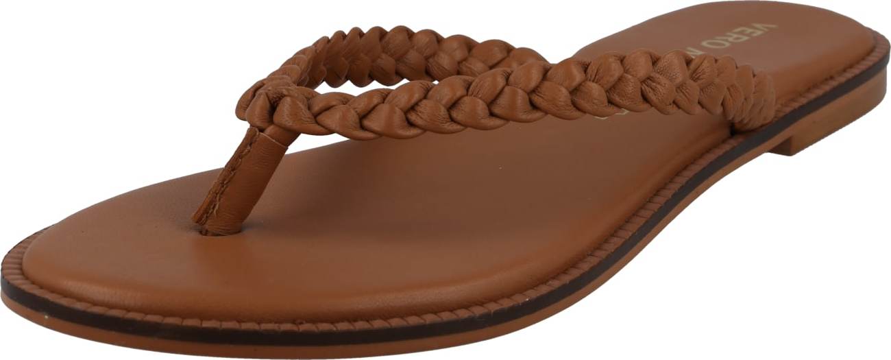 VERO MODA Žabky 'CIMA' hnědá