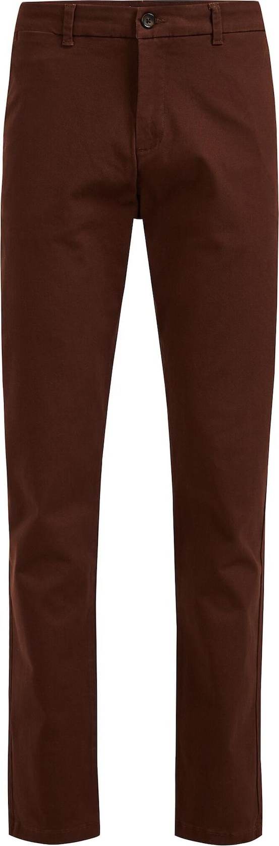 WE Fashion Chino kalhoty rezavě hnědá