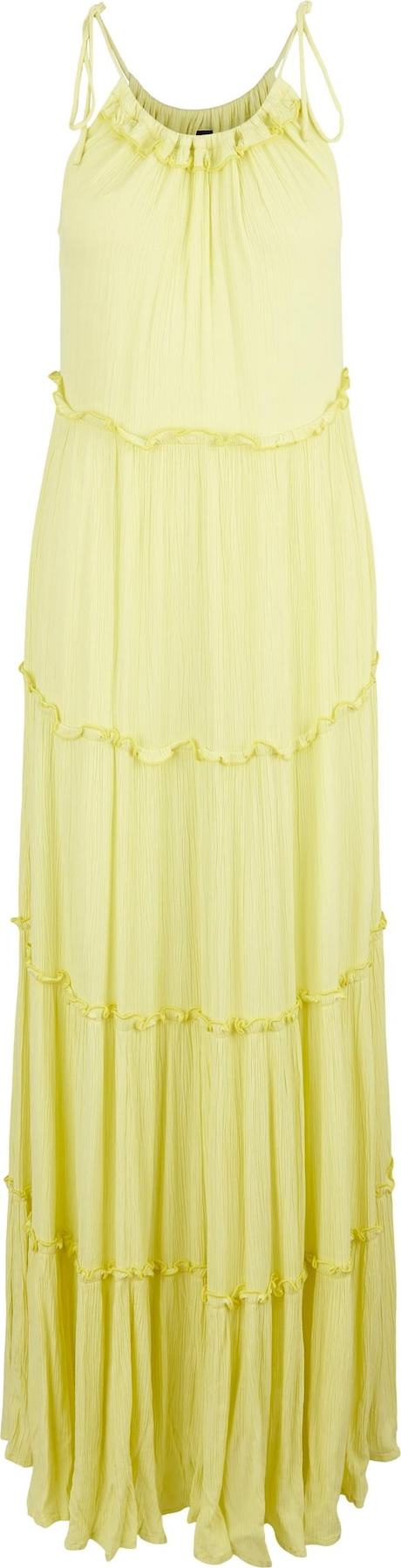 Y.A.S Letní šaty 'PADDI' limone / pastelově žlutá