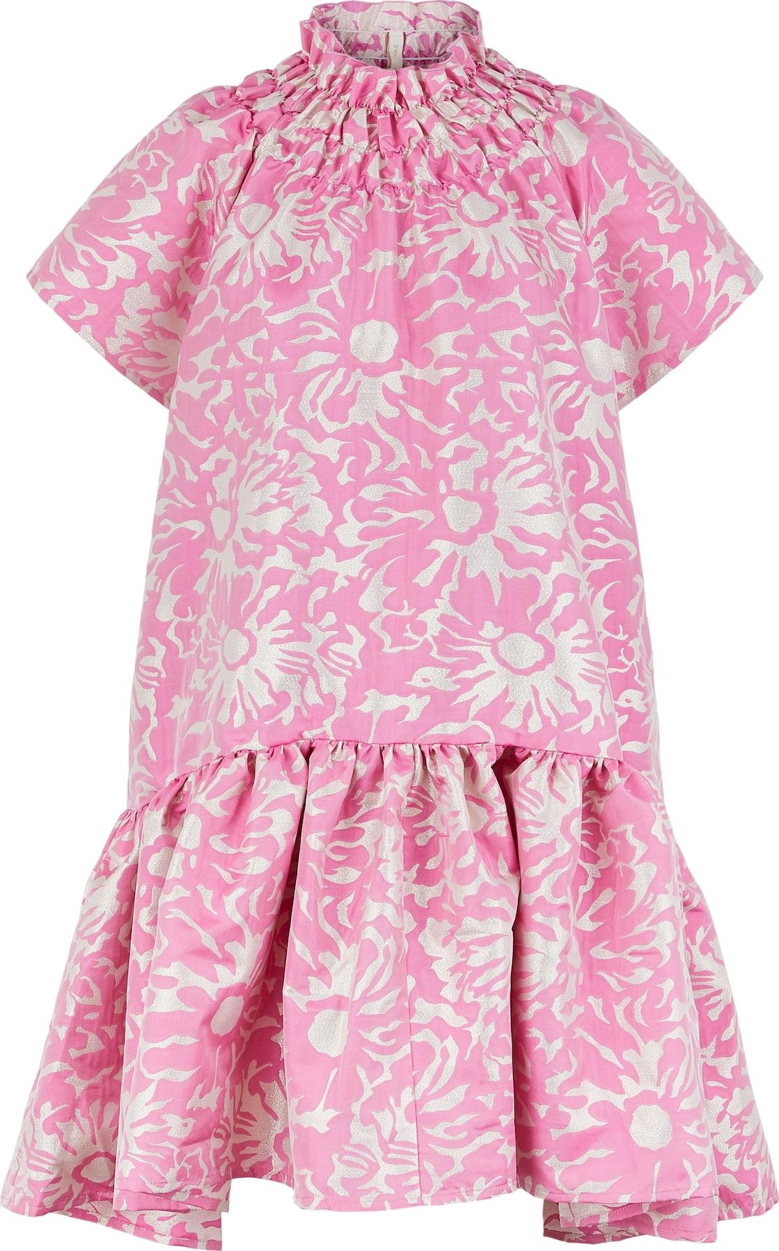 Y.A.S Šaty 'Myrian' pink / stříbrná