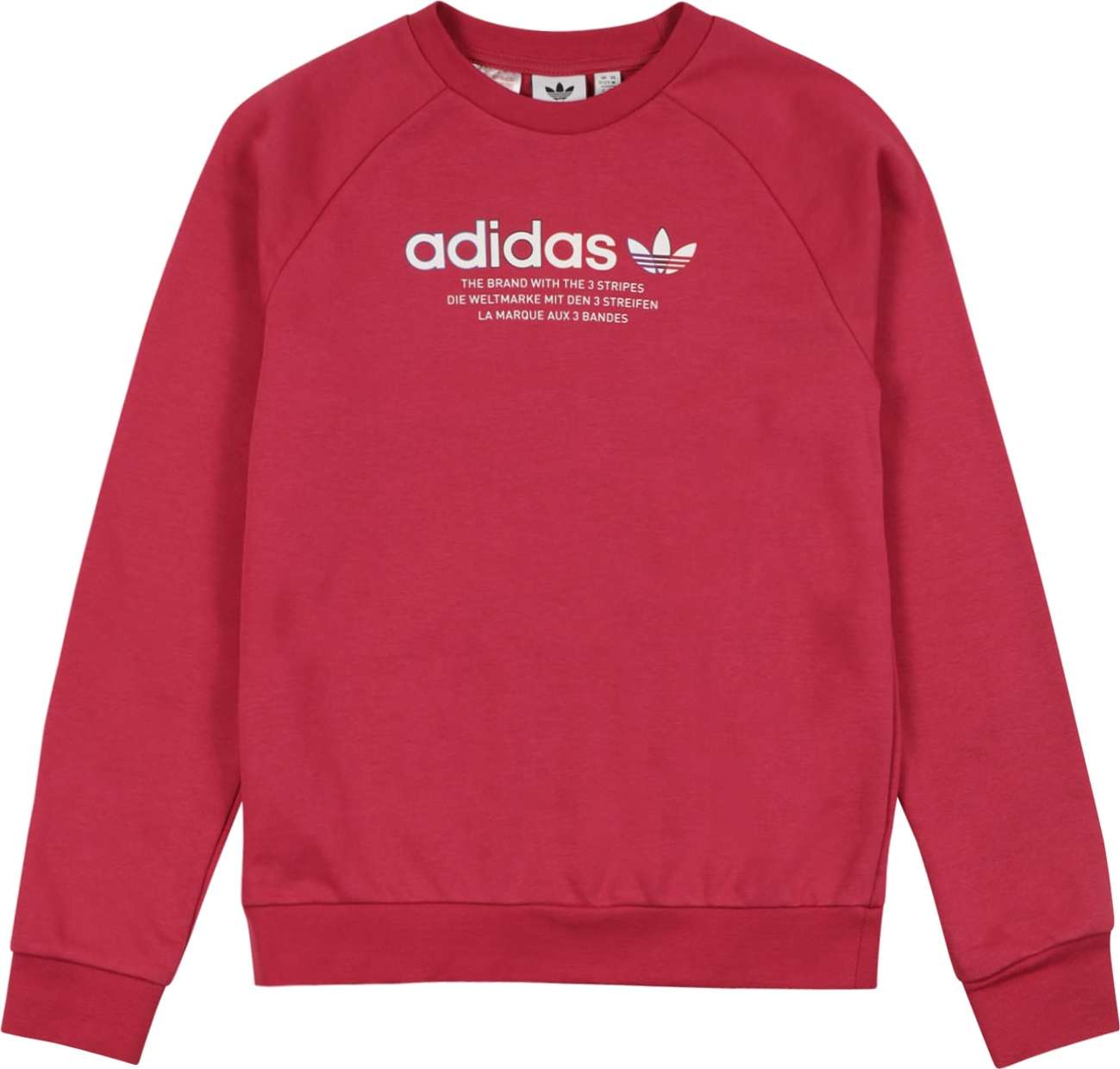 ADIDAS ORIGINALS Mikina fuchsiová / bílá