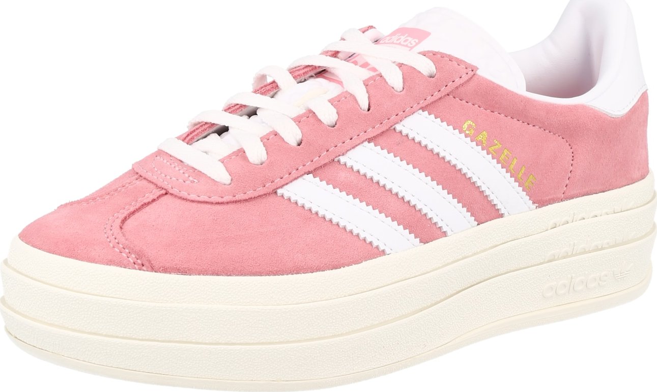 ADIDAS ORIGINALS Tenisky 'GAZELLE' zlatá / pink / bílá
