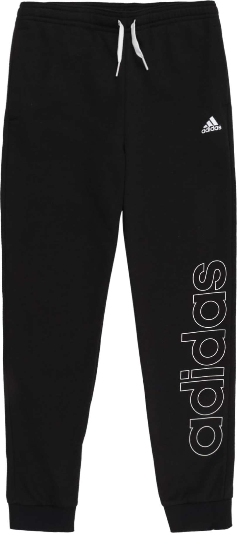 ADIDAS PERFORMANCE Sportovní kalhoty černá / bílá