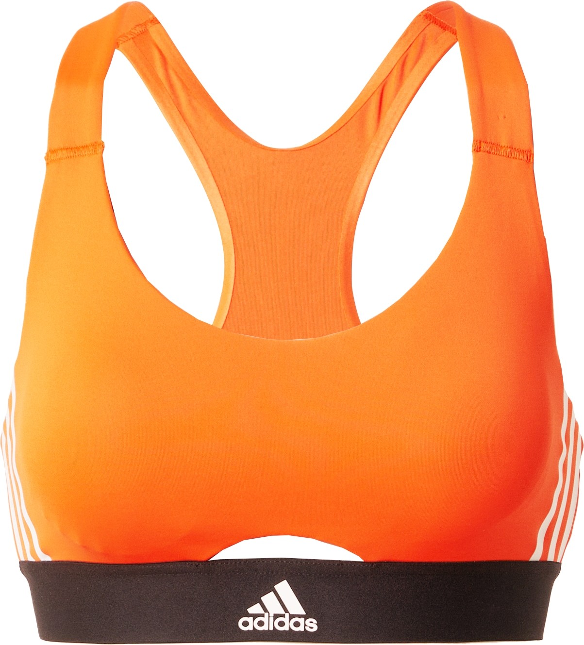 ADIDAS PERFORMANCE Sportovní podprsenka korálová / černá / bílá
