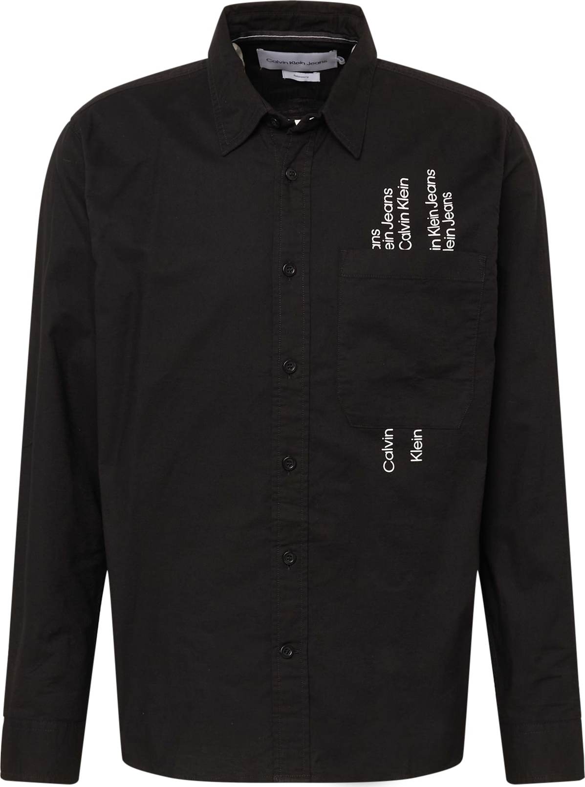 Calvin Klein Jeans Košile 'URBAN' černá / bílá