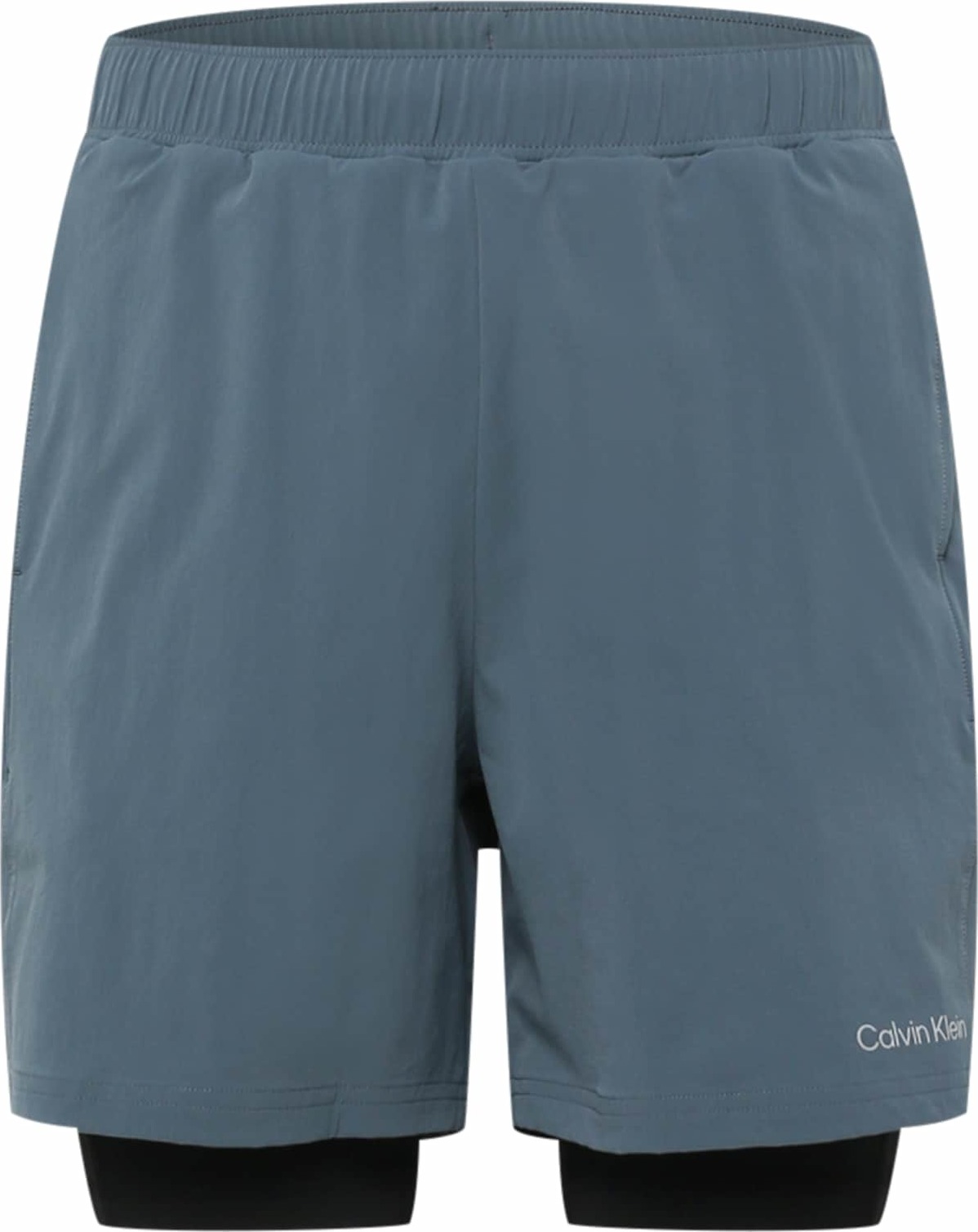 Calvin Klein Performance Sportovní kalhoty chladná modrá / šedá / černá