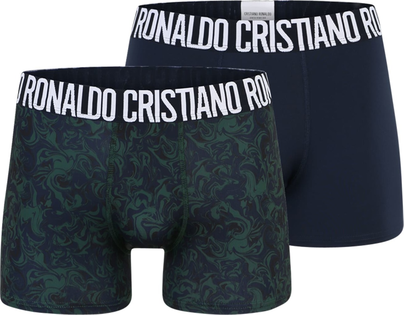 CR7 - Cristiano Ronaldo Boxerky marine modrá / smaragdová / bílá
