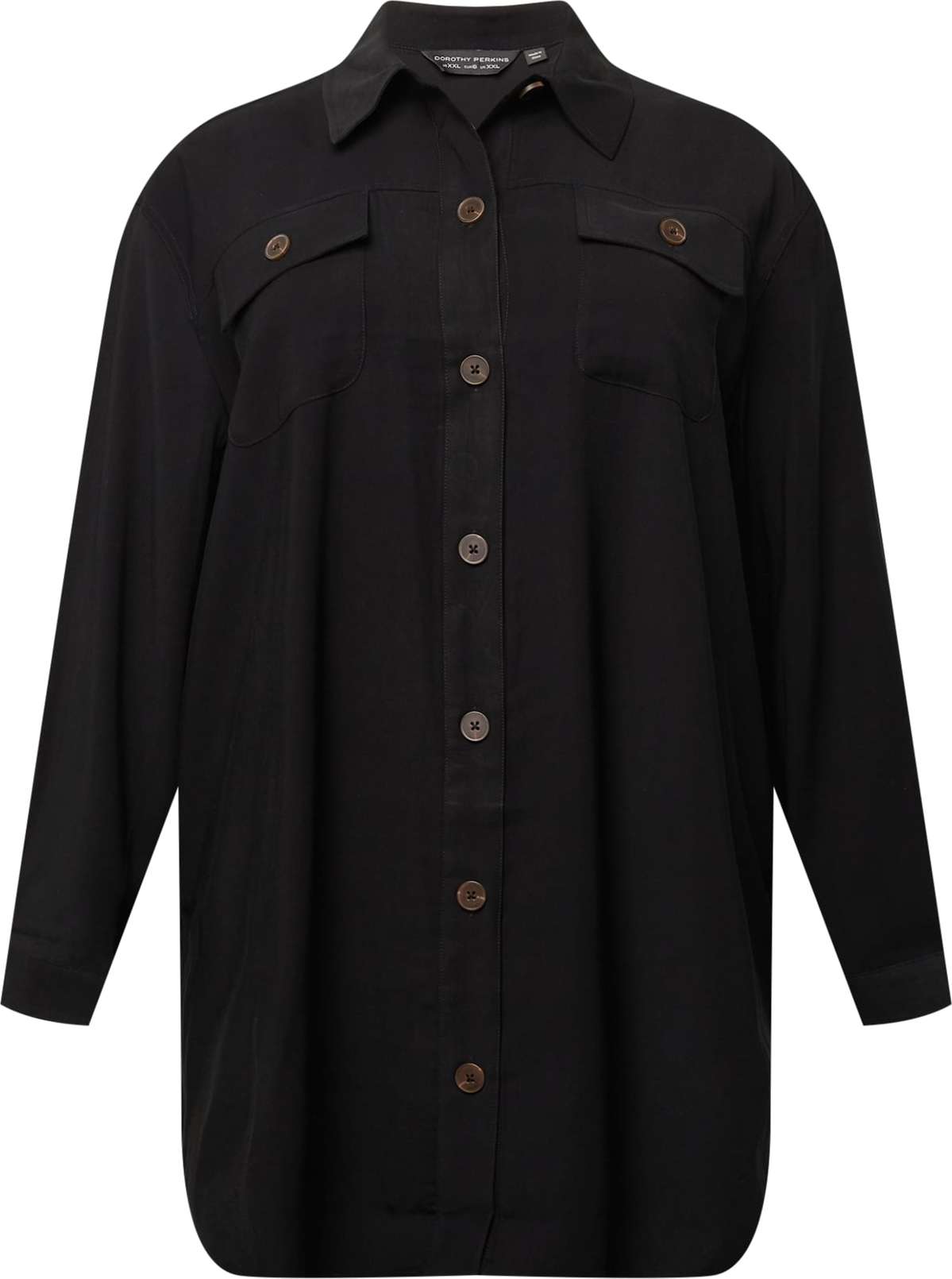 Dorothy Perkins Curve Košilové šaty černá