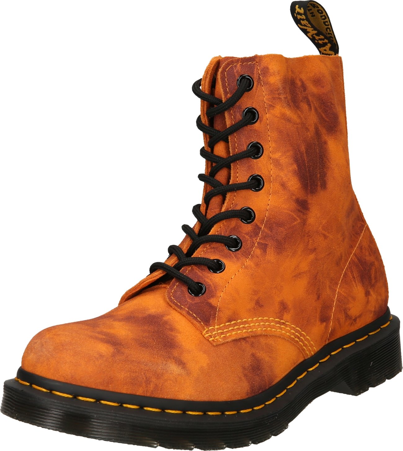 Dr. Martens Šněrovací boty 'Pascal' hnědá / oranžová / černá