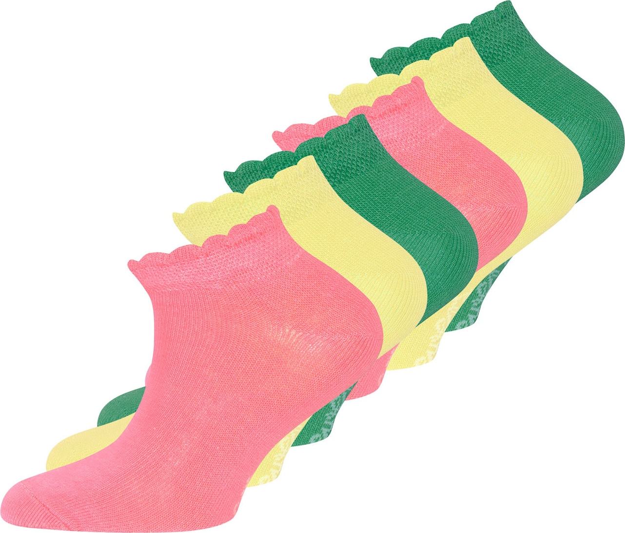 EWERS Ponožky žlutá / zelená / pink