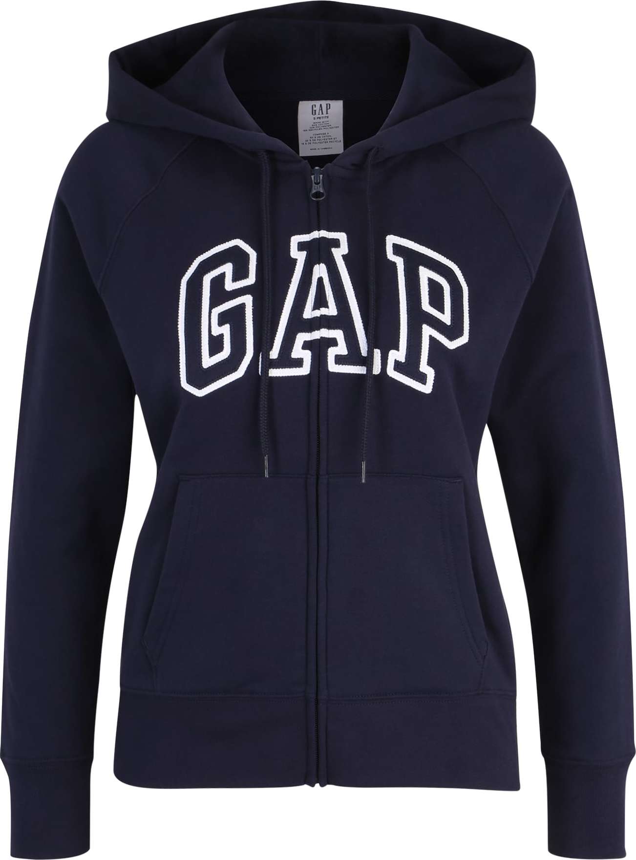Gap Petite Mikina s kapucí námořnická modř / bílá