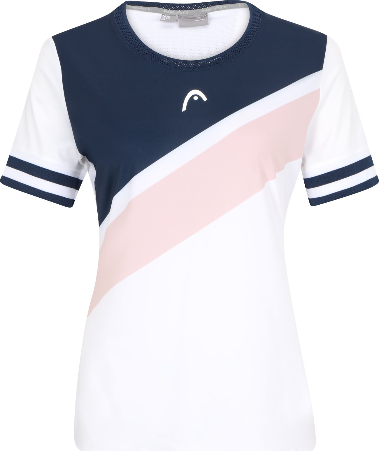 HEAD Funkční tričko námořnická modř / pastelově růžová / bílá