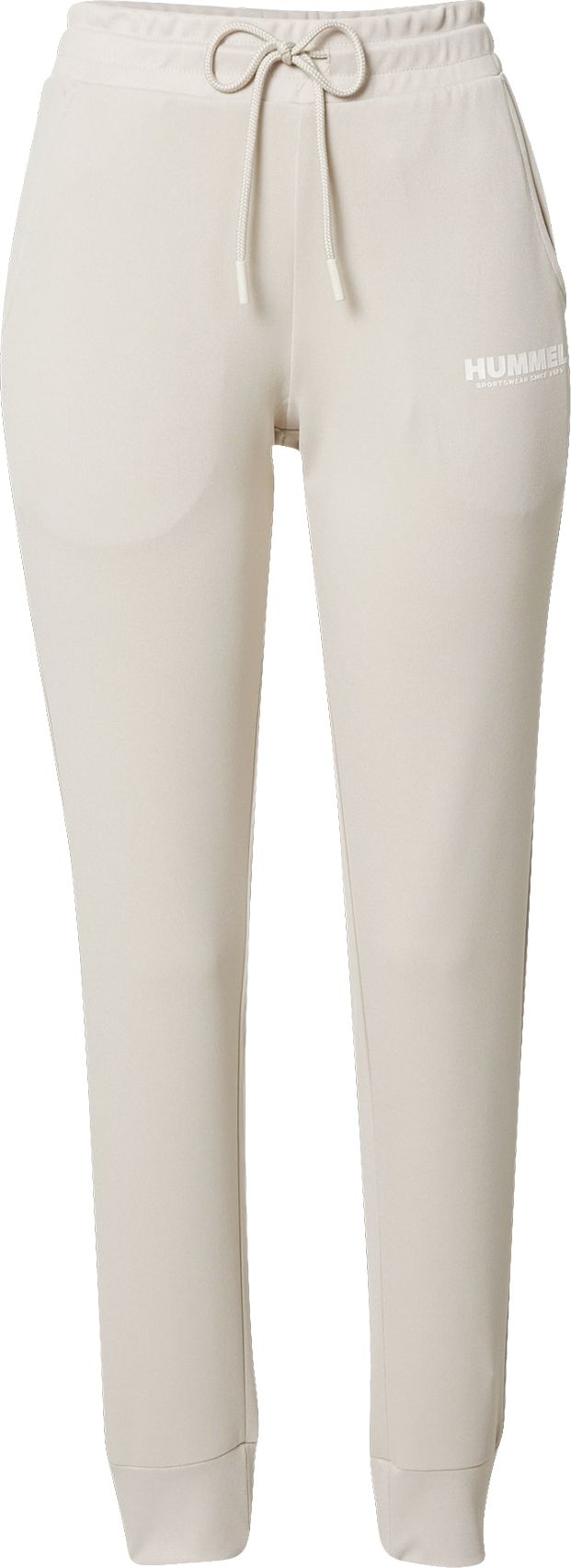 Hummel Sportovní kalhoty 'Legacy' světle šedá / bílá