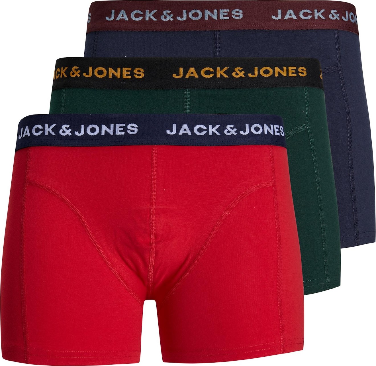 Jack & Jones Junior Spodní prádlo 'Cedric' modrá / zelená / červená / bílá