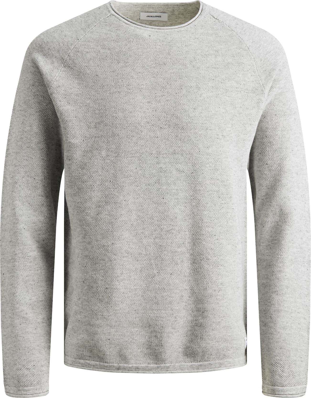 JACK & JONES Svetr 'Hill' šedý melír