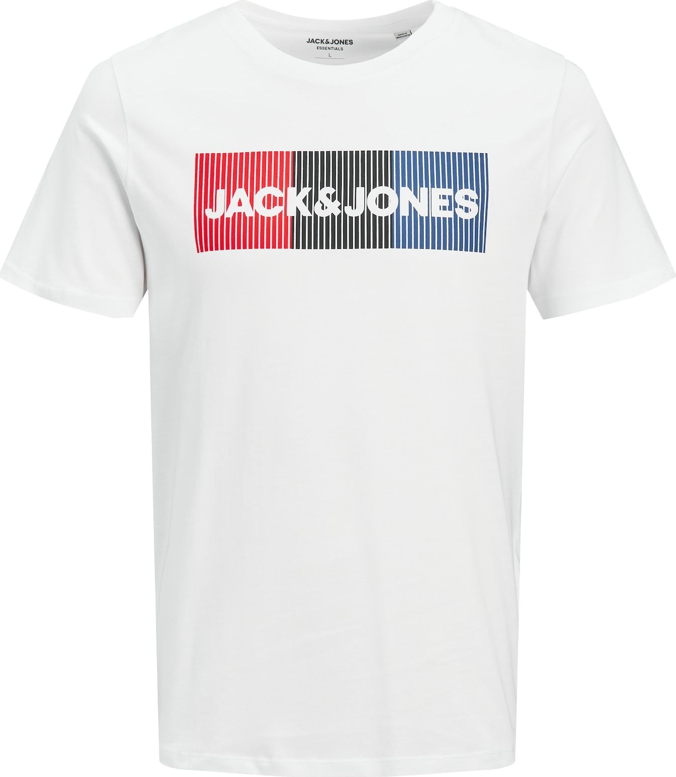 JACK & JONES Tričko modrá / červená / černá / bílá