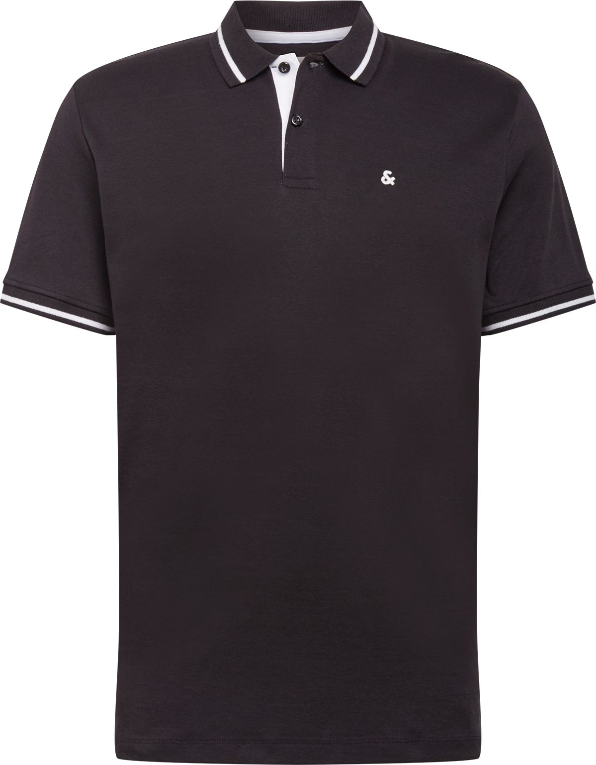 JACK & JONES Tričko černá / bílá