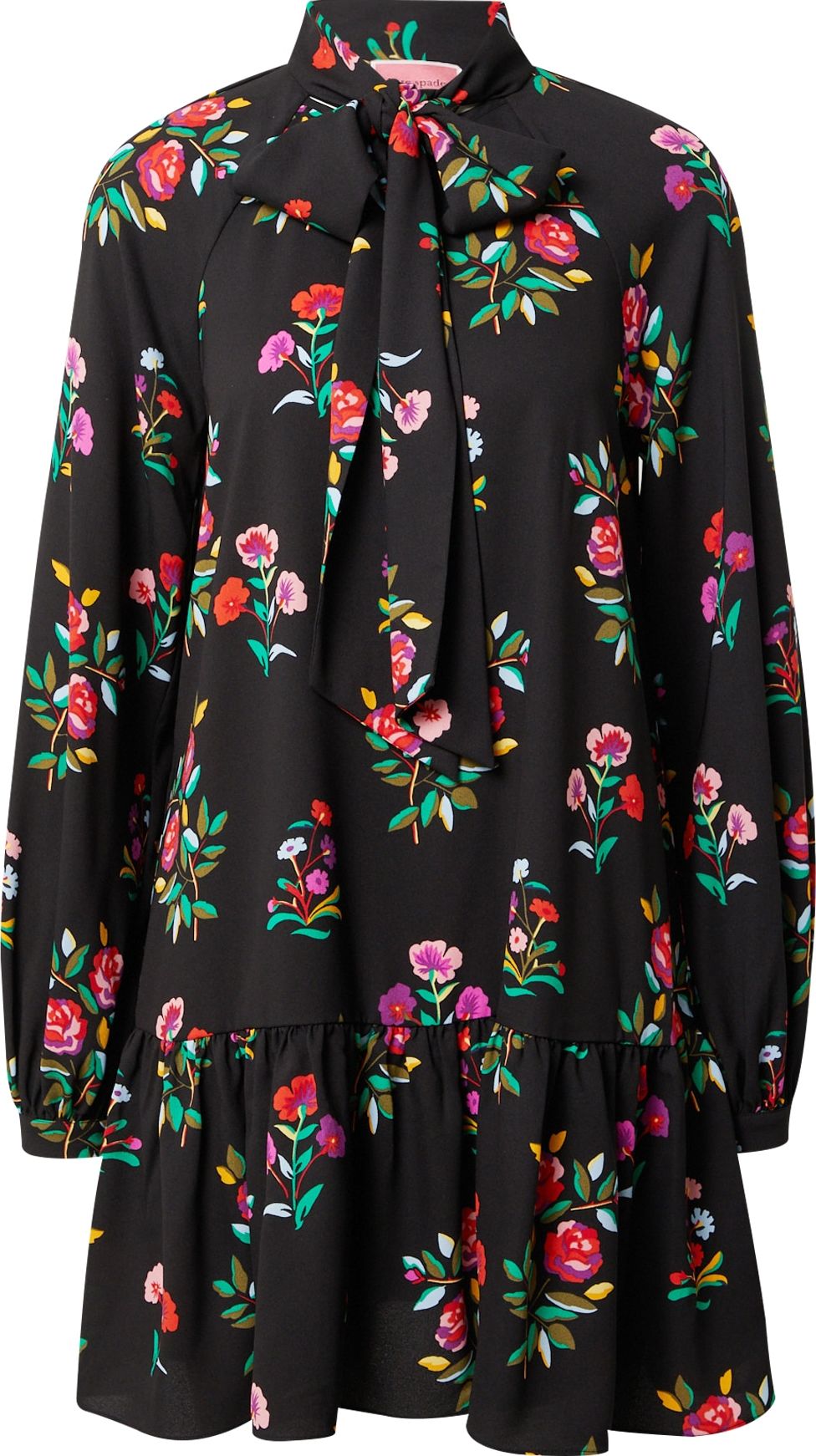Kate Spade Košilové šaty khaki / růžová / ohnivá červená / černá