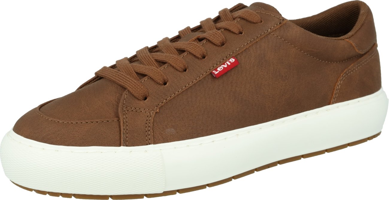 LEVI'S Tenisky 'WOODWARD' hnědá / červená / bílá