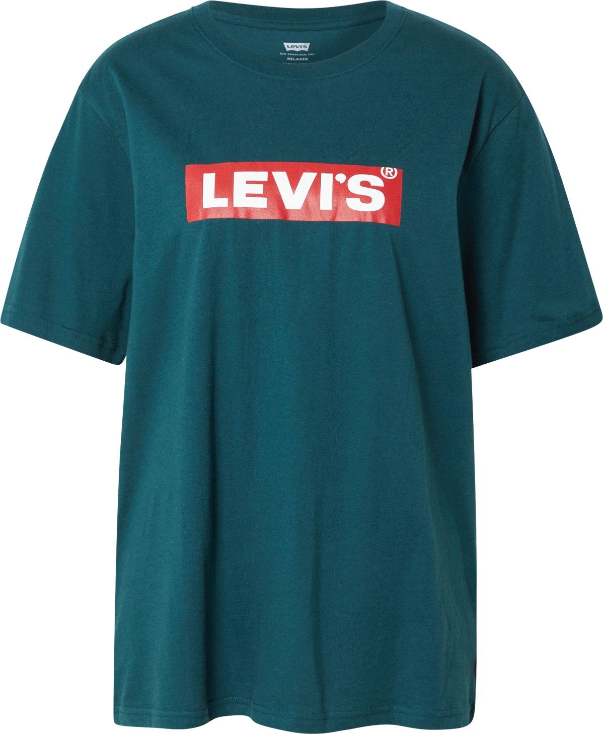 LEVI'S Tričko smaragdová / červená / bílá