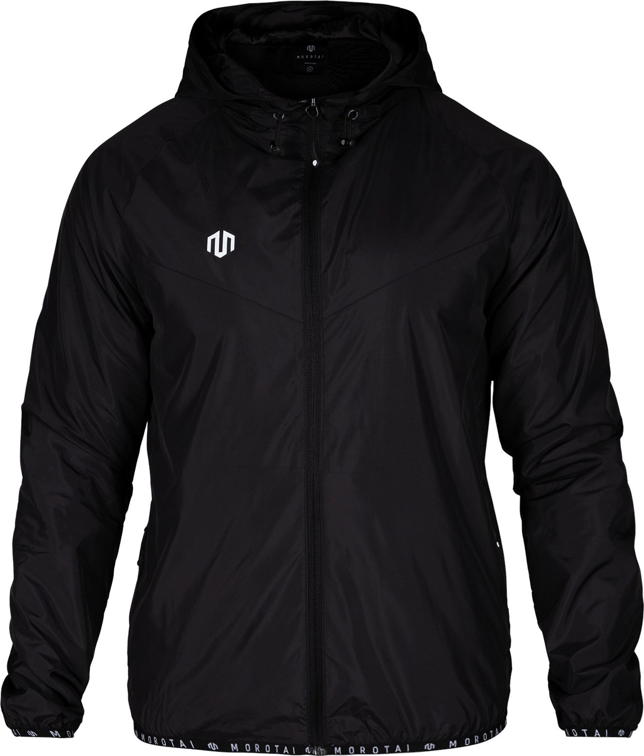 MOROTAI Sportovní bunda ' Light Windbreaker 3.0 ' černá / bílá