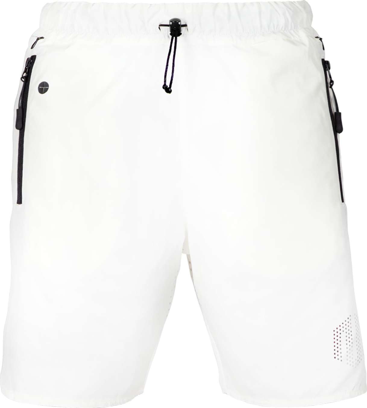 MOROTAI Sportovní kalhoty ' High Performance Shorts 3.0 ' černá / bílá