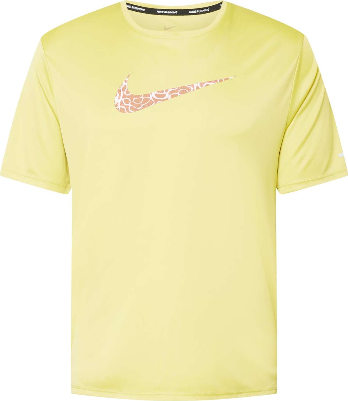 NIKE Funkční tričko 'MILER' žlutá / růže / bílá