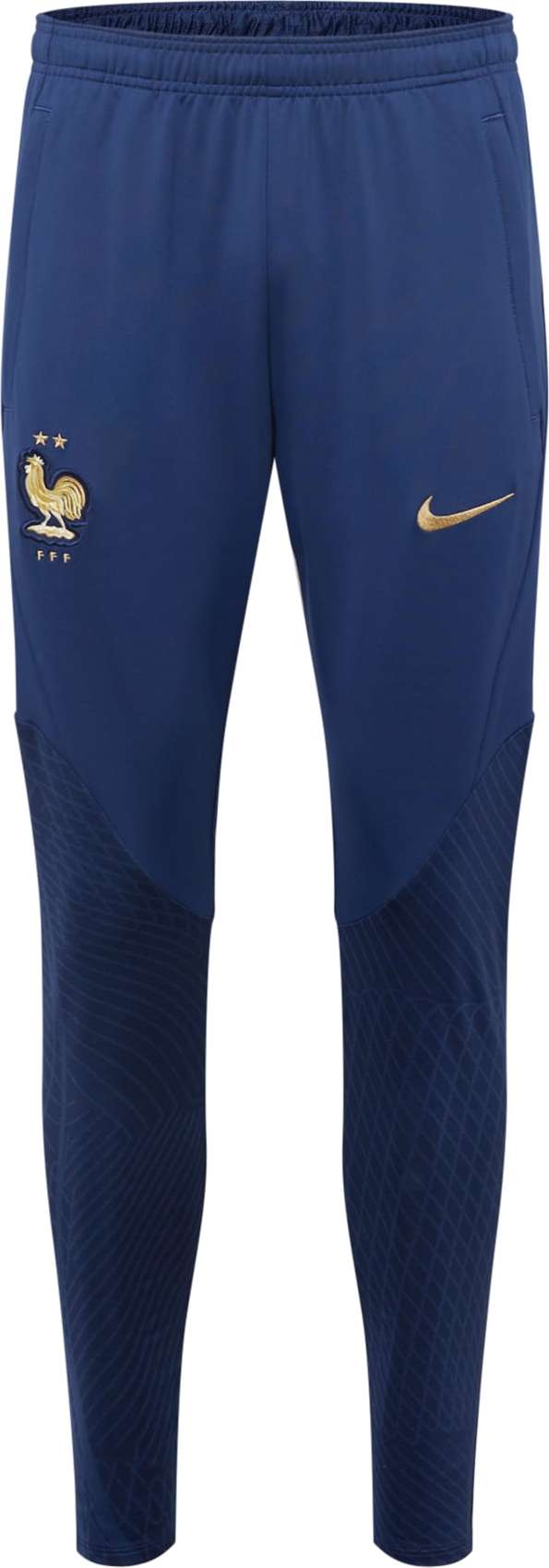 NIKE Sportovní kalhoty marine modrá / zlatá