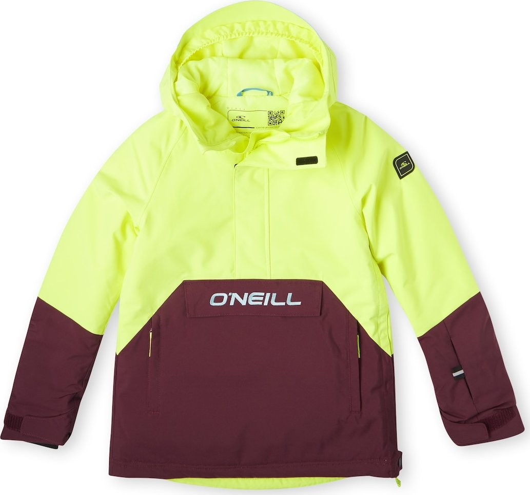 O'NEILL Outdoorová bunda světlemodrá / hnědá / svítivě zelená