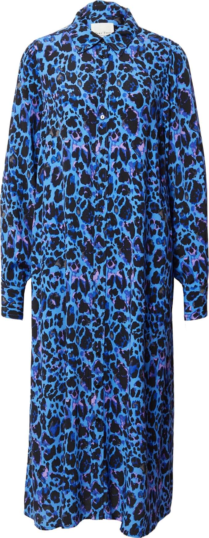 Part Two Košilové šaty 'Marlas' aqua modrá / nebeská modř / pastelová fialová / černá