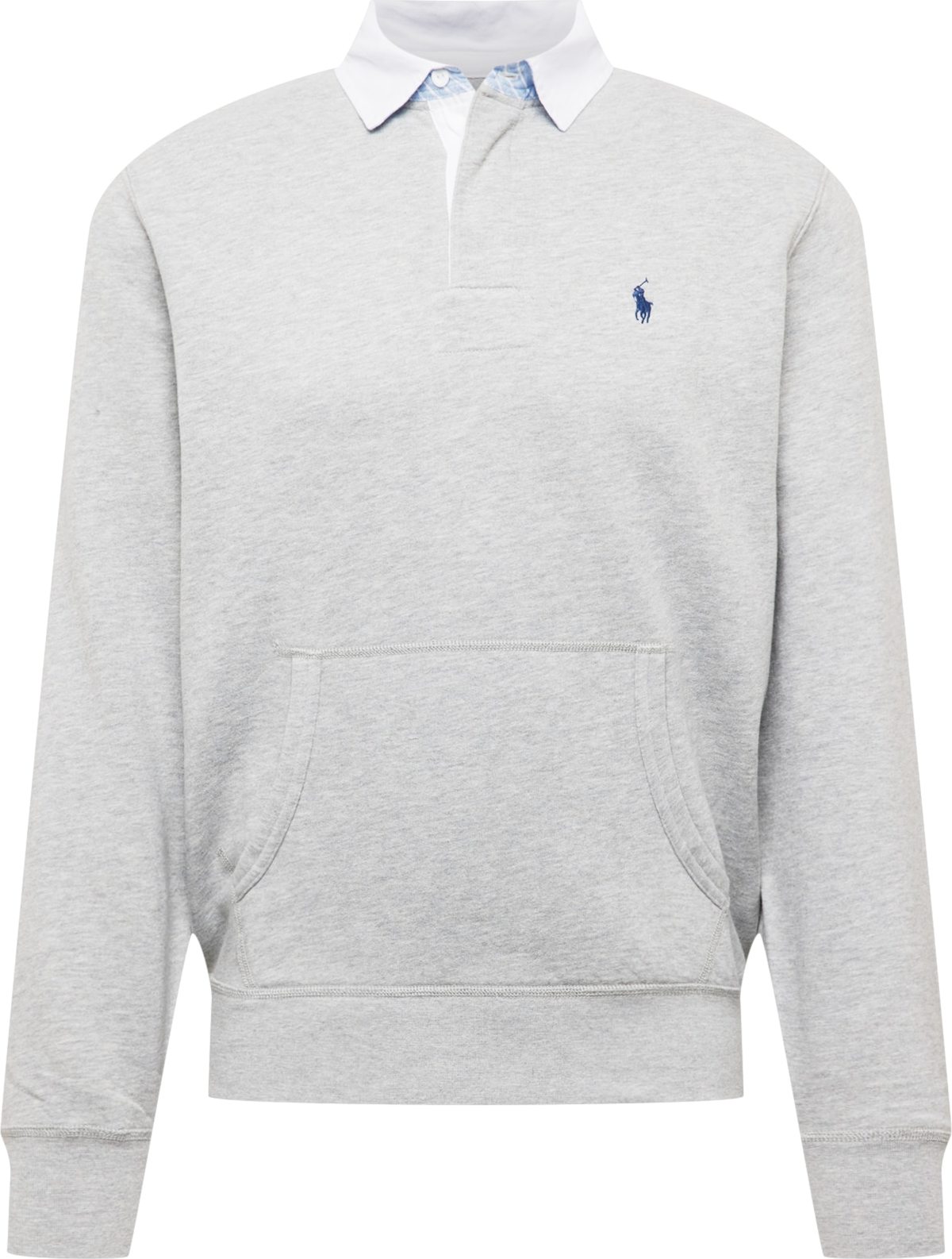 Polo Ralph Lauren Mikina 'RUGBY' námořnická modř / šedý melír / bílá