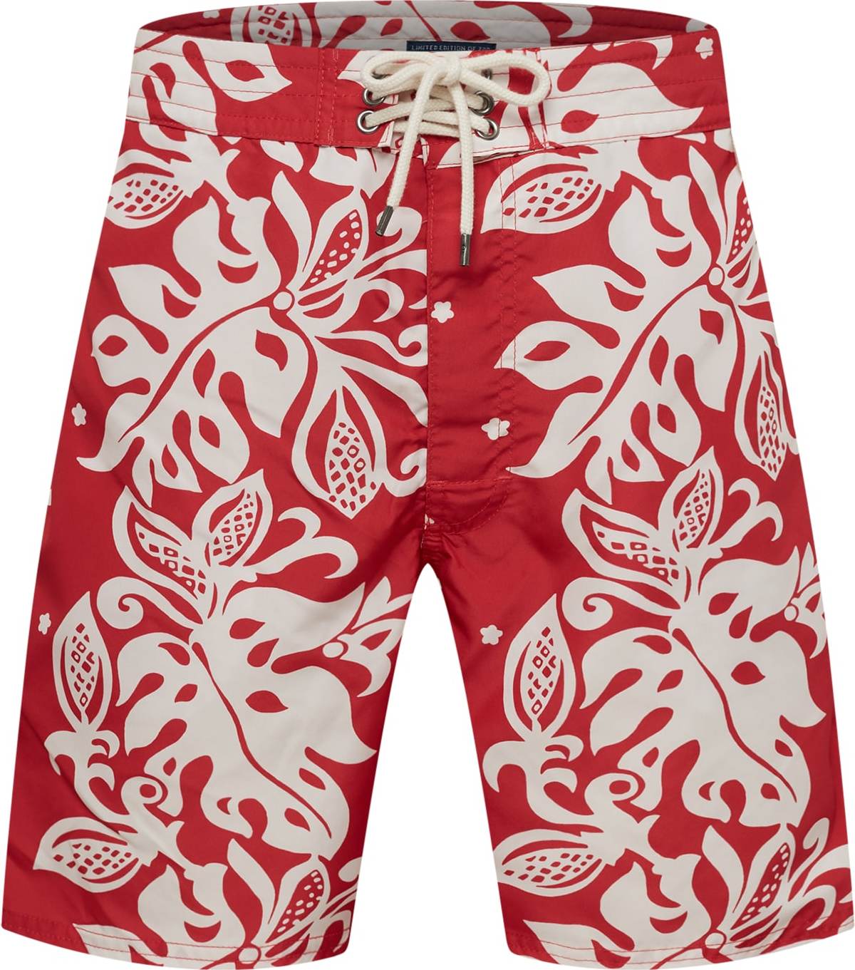 Polo Ralph Lauren Plavecké šortky 'PALM ISLAND' červená / bílá