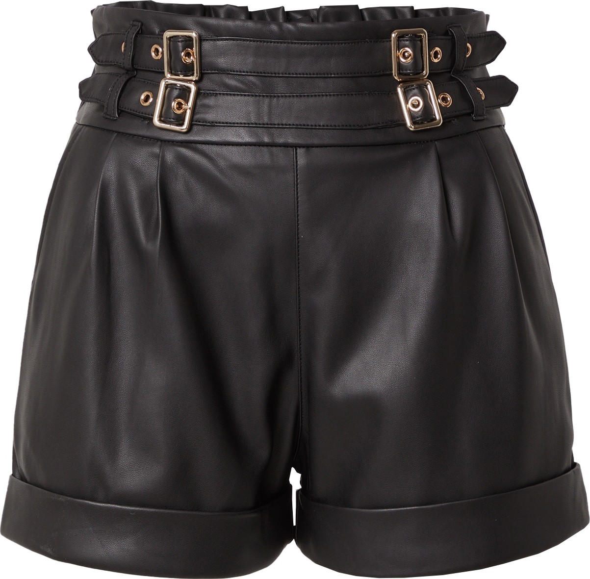River Island Kalhoty se sklady v pase černá
