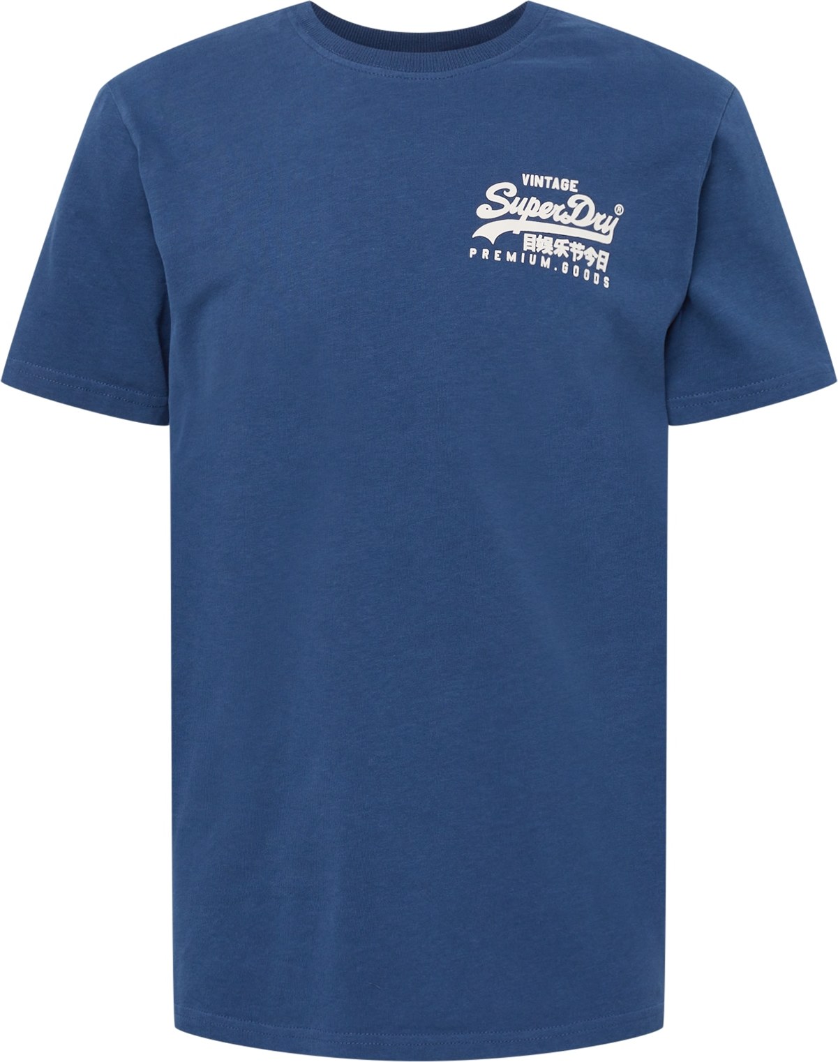 Superdry Tričko marine modrá / šedá