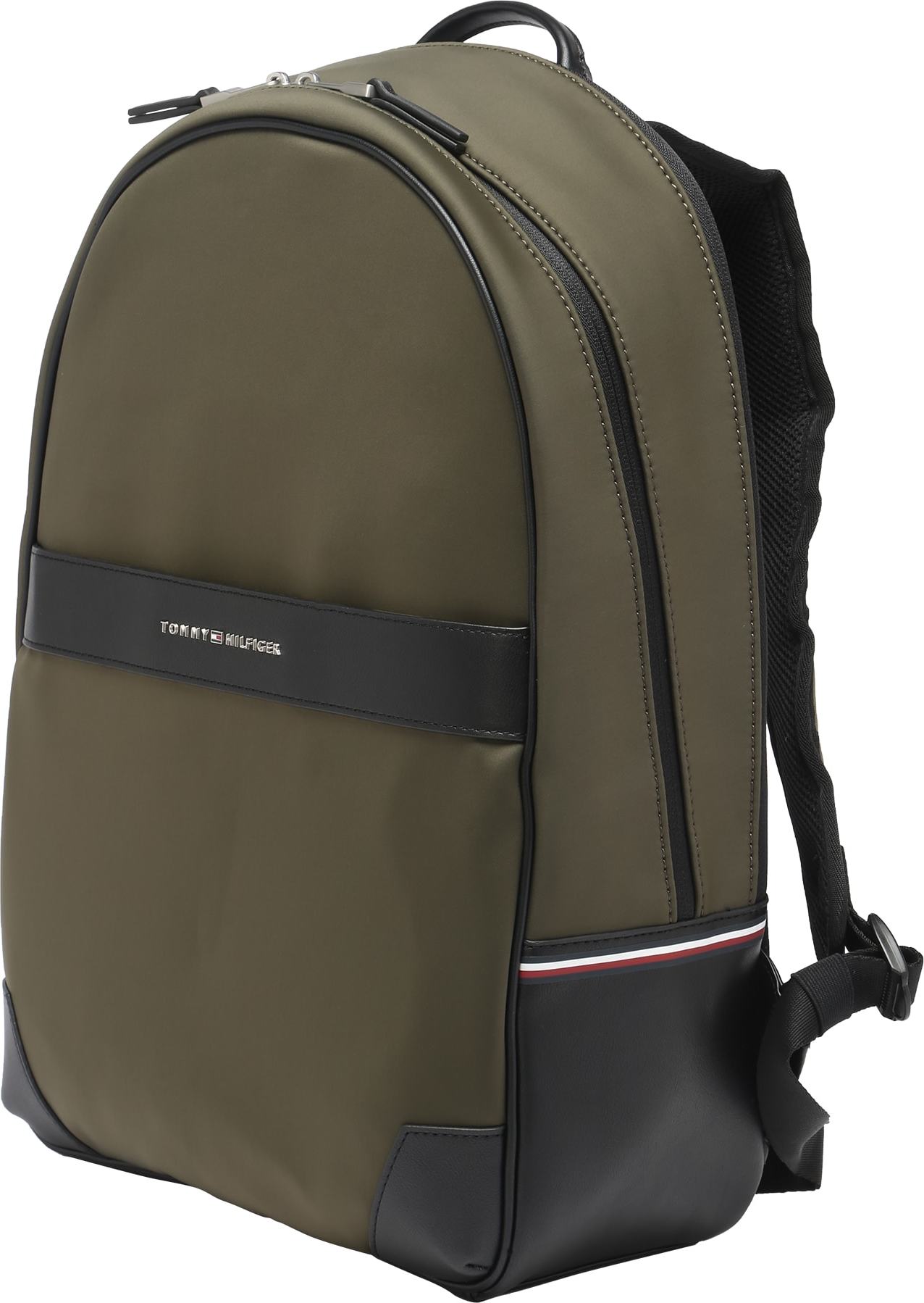 TOMMY HILFIGER Batoh khaki / černá