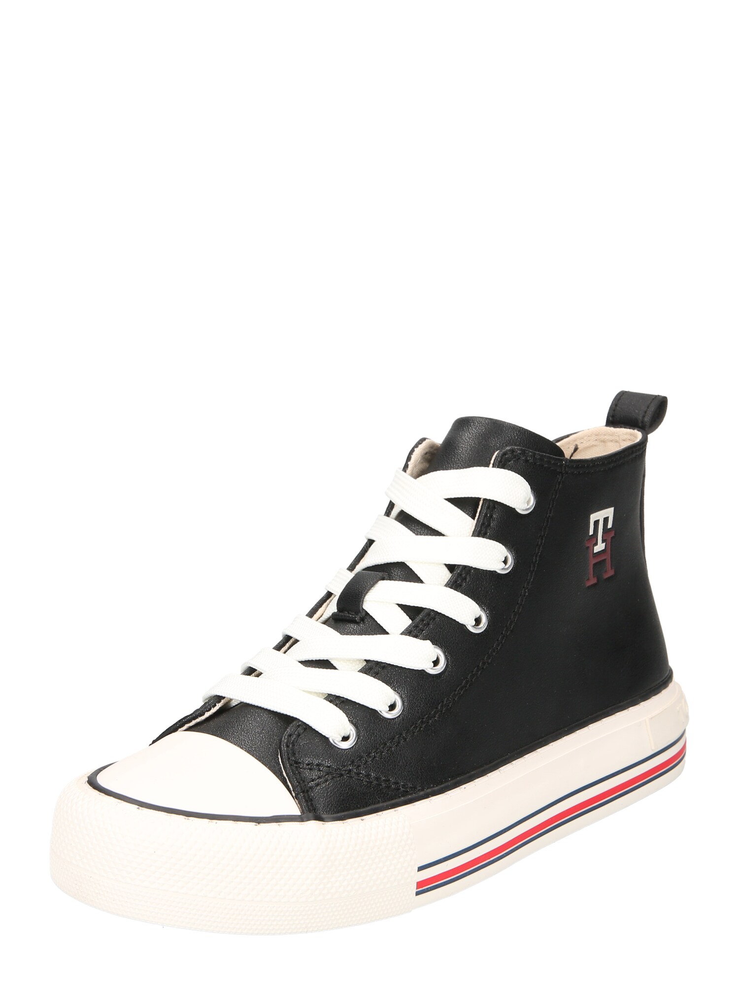 TOMMY HILFIGER Tenisky černá / bílá