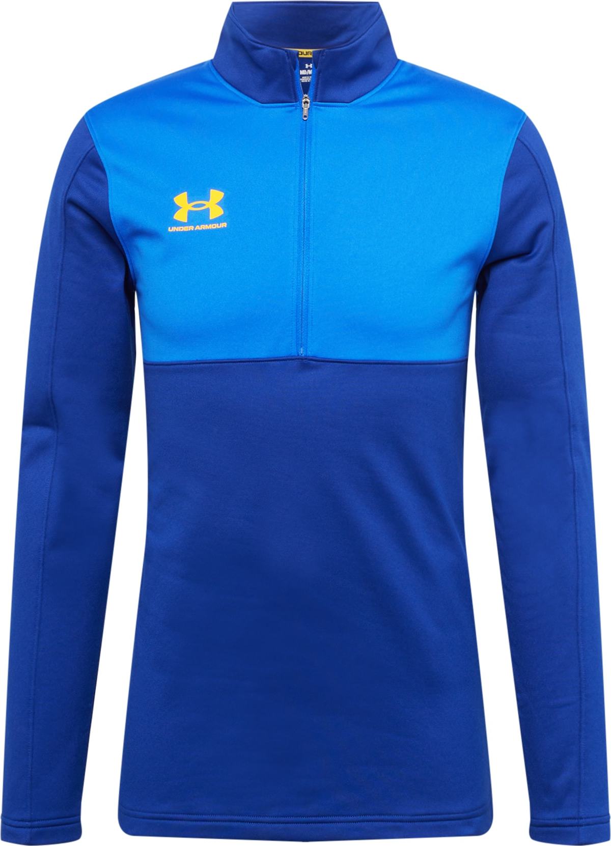 UNDER ARMOUR Funkční tričko 'Challenger' modrá / světlemodrá / žlutá