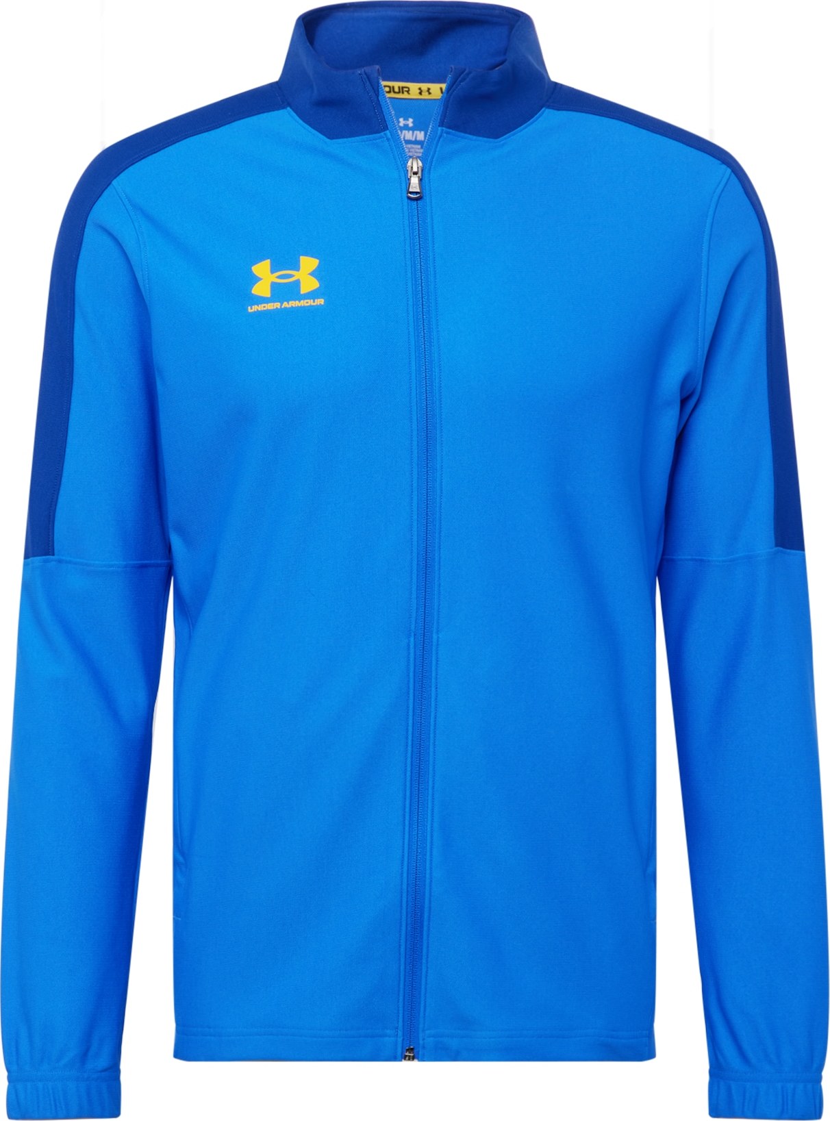 UNDER ARMOUR Sportovní bunda 'Challenger' modrá / azurová / žlutá