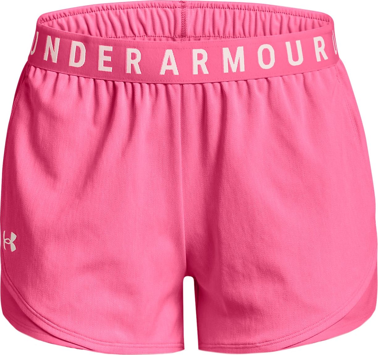 UNDER ARMOUR Sportovní kalhoty 'Play Up' pink / bílá