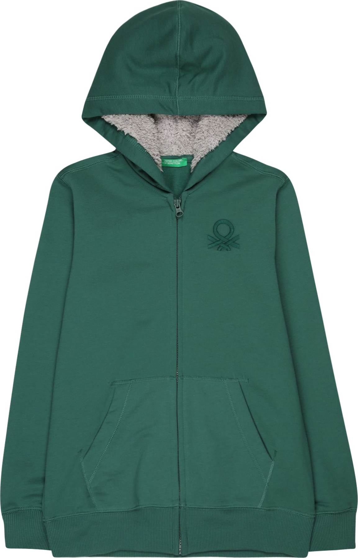 UNITED COLORS OF BENETTON Mikina tmavě zelená