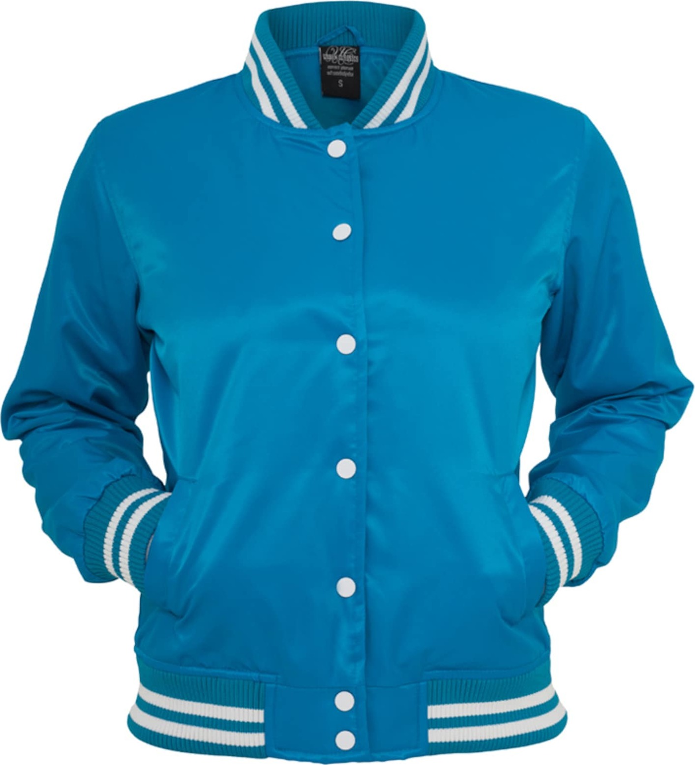 Urban Classics Přechodná bunda nebeská modř / bílá