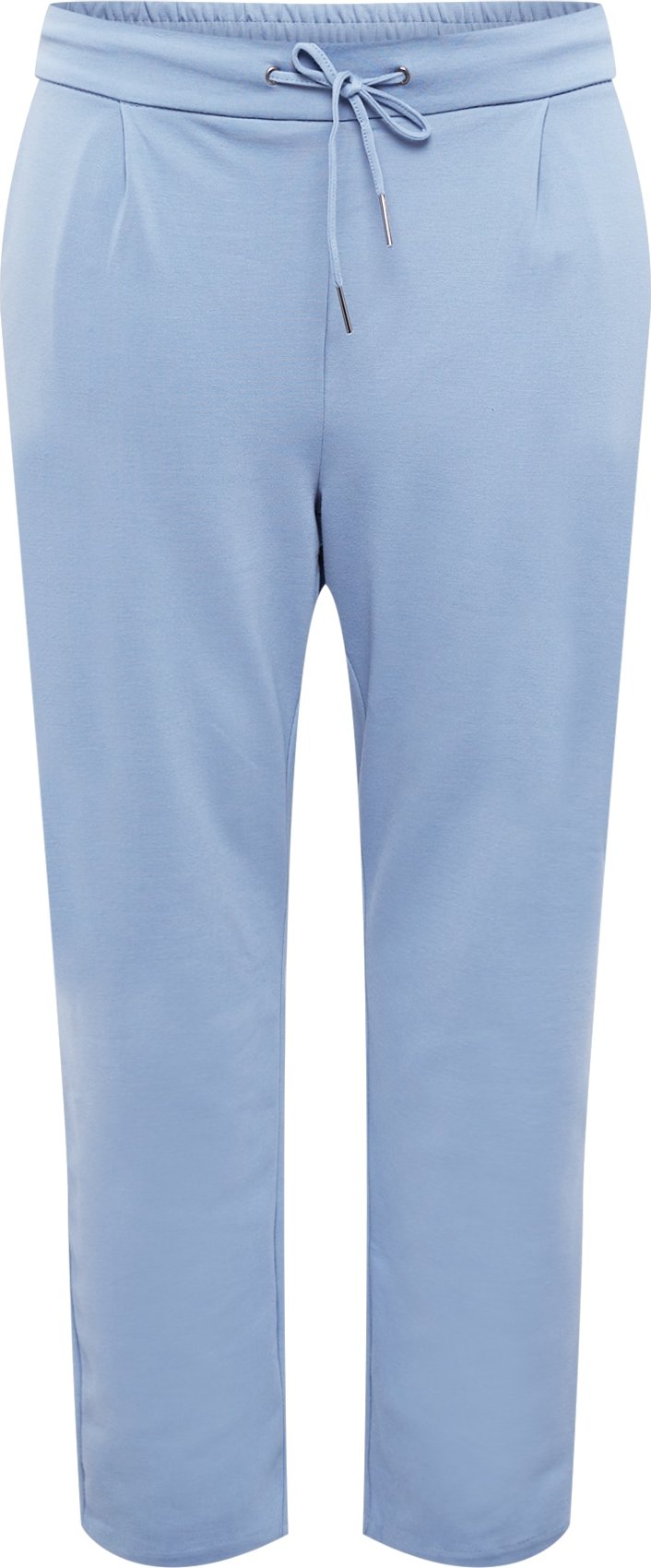 Vero Moda Curve Kalhoty se sklady v pase kouřově modrá