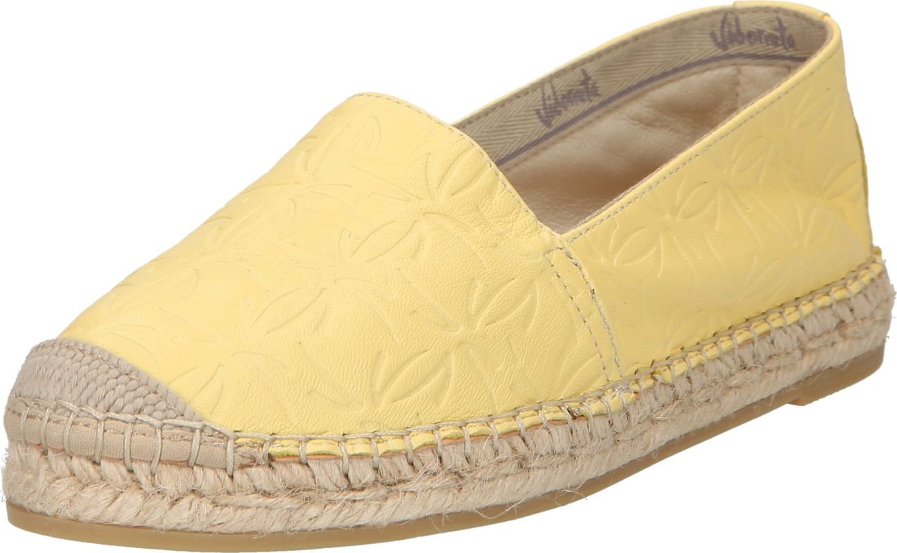 Vidorreta Espadrilky tmavě béžová / světle žlutá