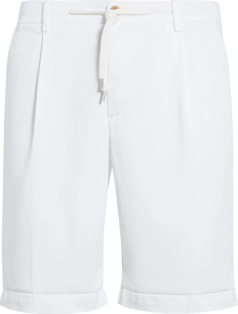 Boggi Milano Kalhoty se sklady v pase bílá