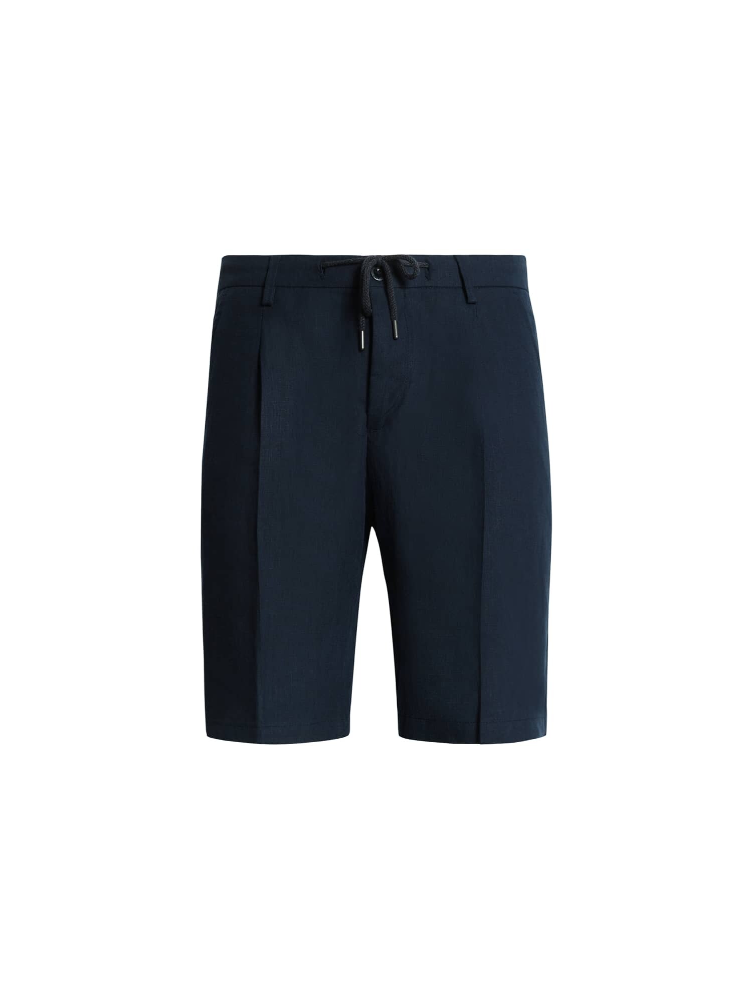 Boggi Milano Kalhoty se sklady v pase námořnická modř