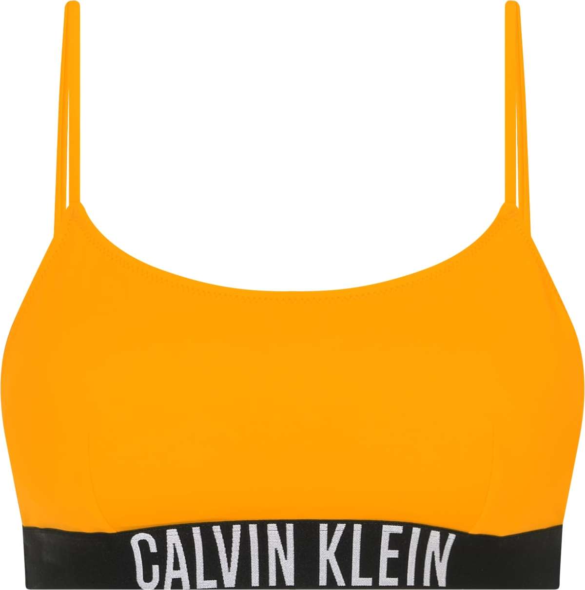 Calvin Klein Swimwear Horní díl plavek 'Intense Power' oranžová / černá / bílá