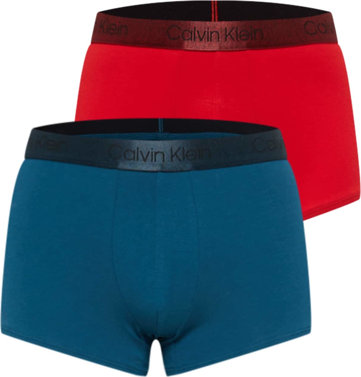 Calvin Klein Underwear Boxerky petrolejová / ohnivá červená / černá