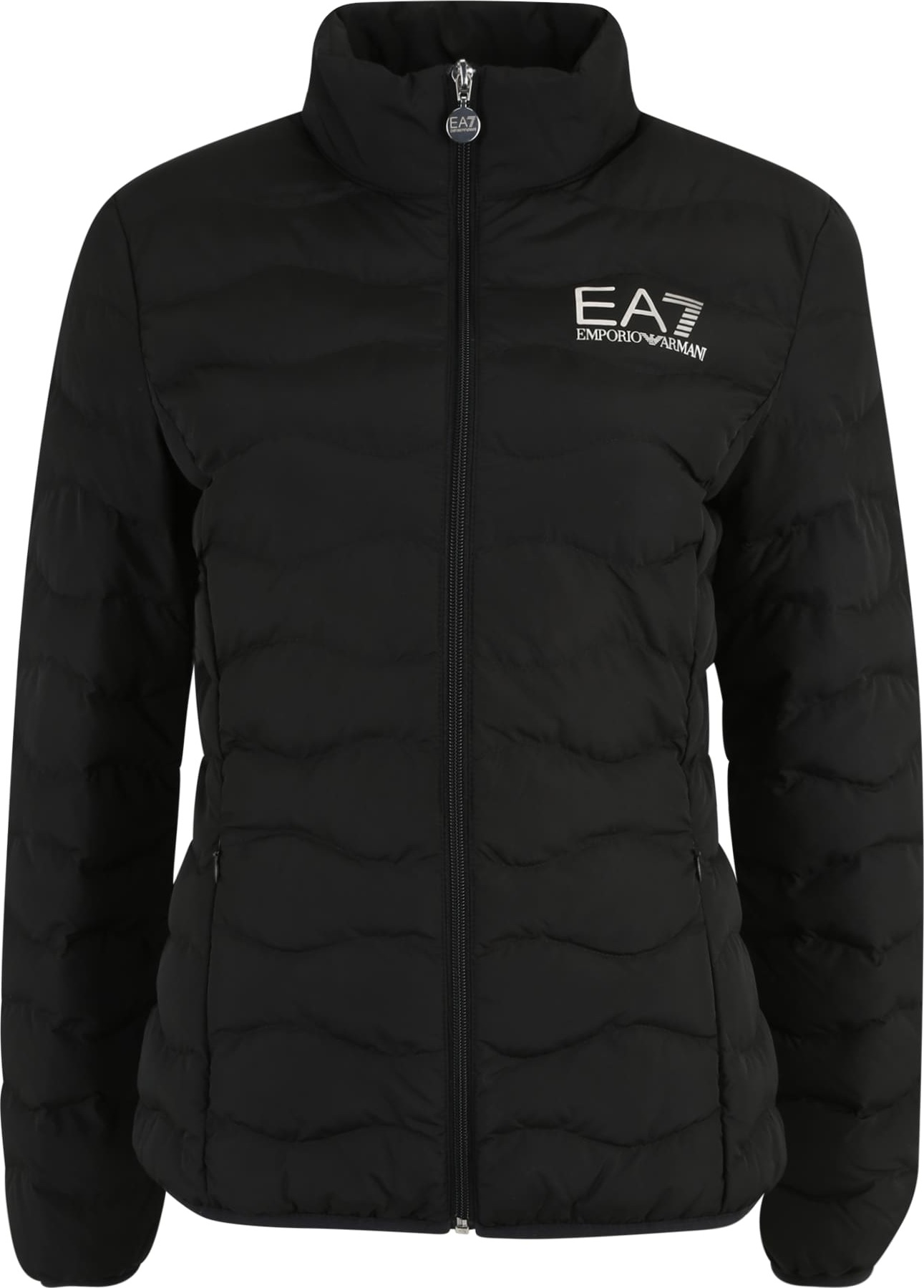 EA7 Emporio Armani Přechodná bunda černá / bílá